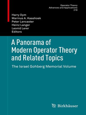 cover image of A Panorama of Modern Operator Theory and Related Topics
